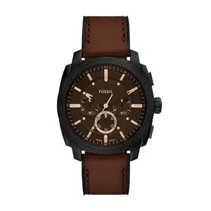 Fossil Men's Machine Chronograph, Black Stainless Steel Watch