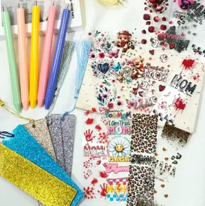 Random 30pcs Acrylic Sticker Bookmark DIY Pendant Ornament