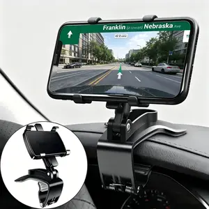Universal Dashboard Car Phone Holder, 360 Degree Rotation, Anti Drop Clip Cell Phone Mount, One Hand Operation, Fit 4-7 Inch All Smartphones, Auto Interior Accessories，Deals For You Days Summer Sale Car Essentials
