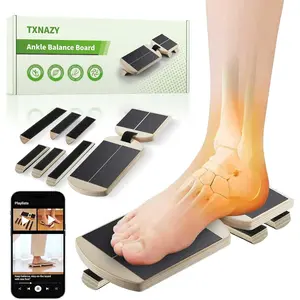Ankle Balance Board Foot Strengthener with Adjustable Shape Balance Rods for Enhancing Ankle Strength, Posture Correction, and Stability Training