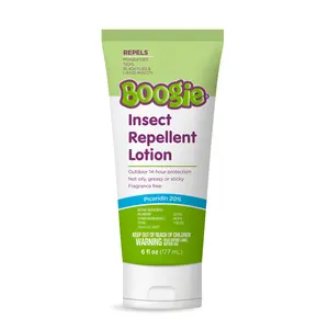 Boogie Insect Repellent Lotion - 6 fl oz, 20% Picaridin, Odorless, 14-Hour Protection Against Mosquitoes & Insects