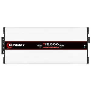 Taramps T 12.000 Chipeo 1 Ohm 12000 Watts Rms 12.6 Volts Peak Power 13300 Watts Rms Monoblock Car Audio Amplifier with RCA Input Gain Control and Smart Cooler