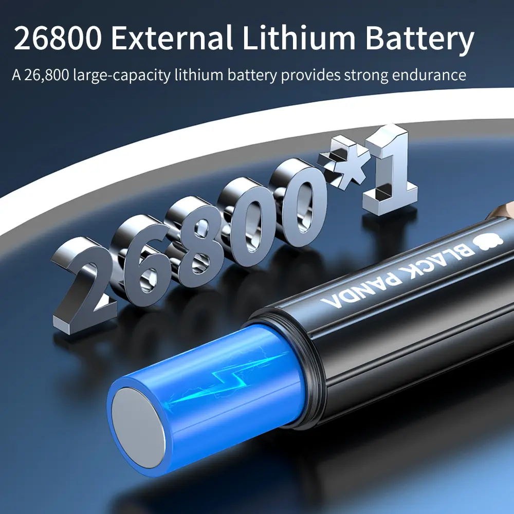 Black Panda Pro Ultra-Bright Flashlight 5500mAh 5 Lighting Modes