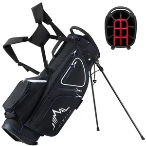 GoHimal 14 Way Golf Stand Bag, Golf Bags for Men with Stand, Top Dividers Ergonomic with 10 Pockets Golf Club Bags