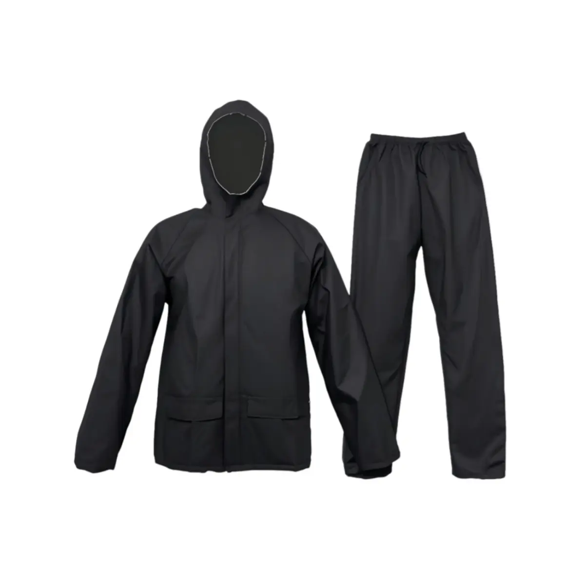 EVA Ultra-Lite Rain Coat with Pants for Men Women Waterproof Rain Suit for Sport, Breathable Lightweight Rainwear with Pants Rain ,Rain Suits for Ultra-Lite Waterproof Protective Rain coats Rain Gear Workwear (Black)