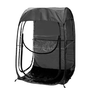DONEXT 21.28in Black Polyester Weatherproof Instant Canopy Tent - Waterproof Portable, Wind Resistant, Easy Setup, Lightweight Outdoor Equipment for Camping, Fishing, Waterproof Portable Tent