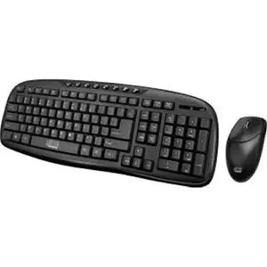 Adesso  2.4 GHz Keyboard Mouse Combo, Wireless Ergonomic Keyboard