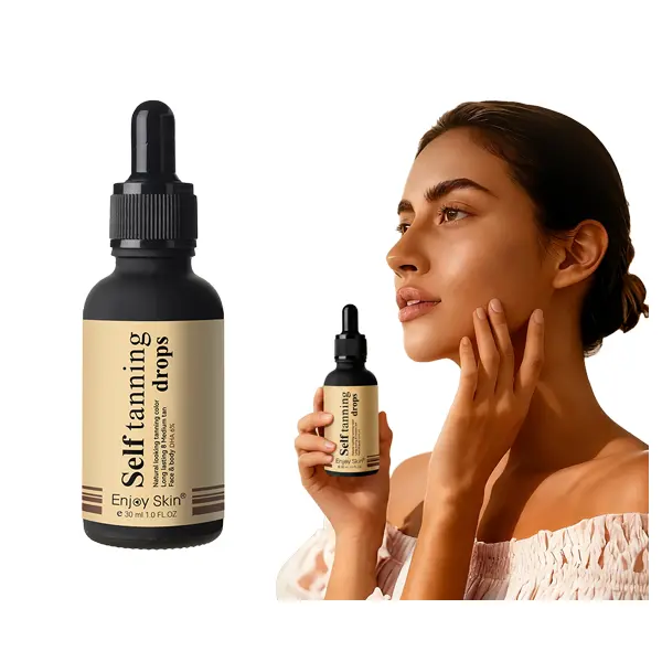 Self Tanning Drops (1 oz) - Face & Body Sunless Tanner Serum, Hydrating Lightweight Moisturizer for Natural Bronze Body Care Glow