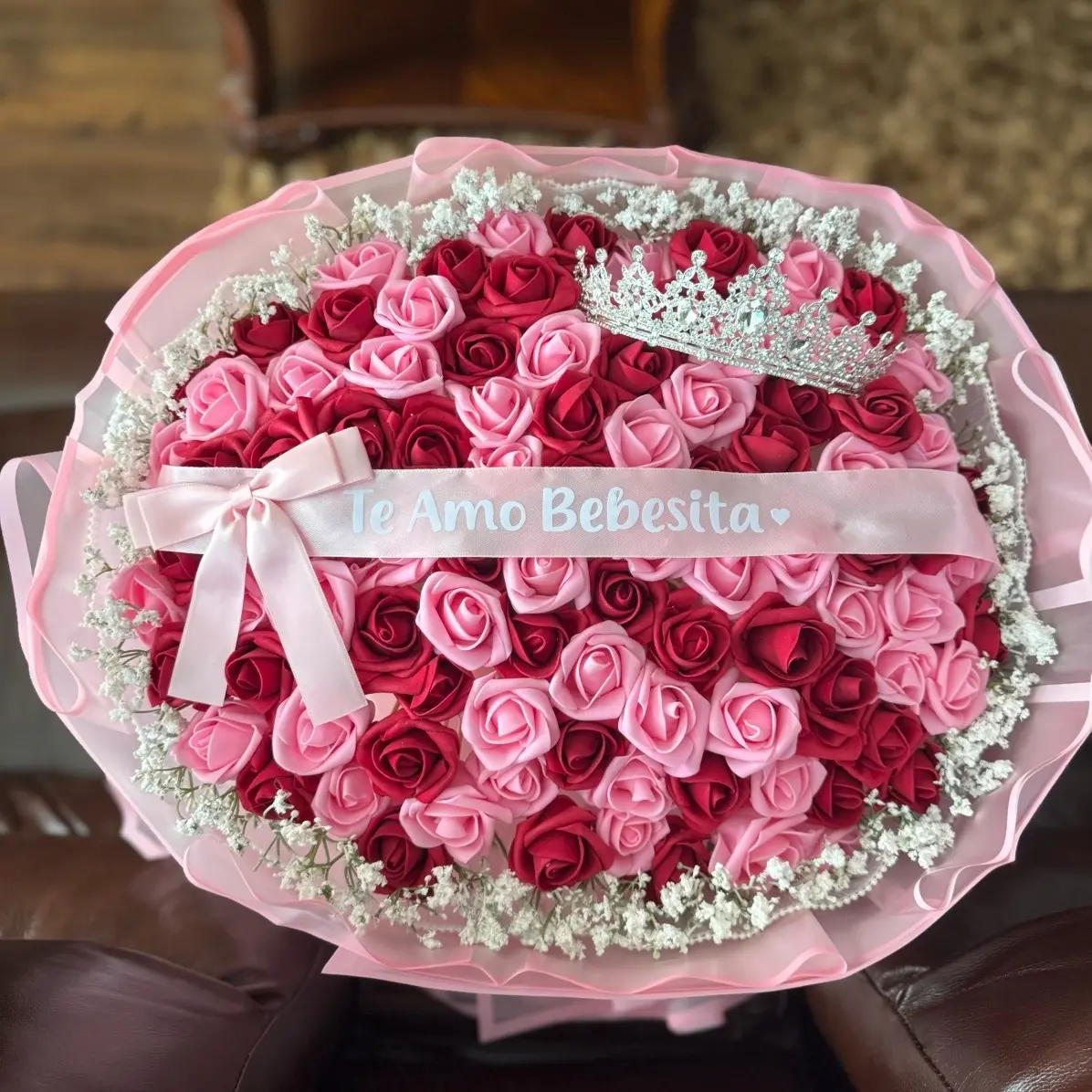 Pink Bouquet for Girlfriend or Wife - Birthday or Valentine's Day Gift