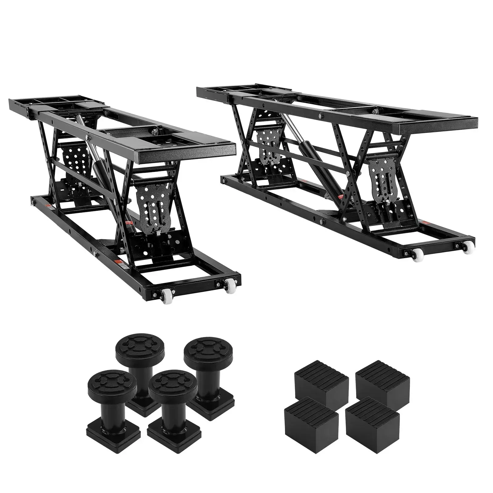 【Summerfinds】VEVOR Car Lift,25.6" Max. Height5,000 LBS Capacity Portable Car Liftwith Extended-Length PlatesHeavy-duty Carbon Steel Truck Lift with 120V Power UnitAuto Car Jack Lifts for Home Garage Shop