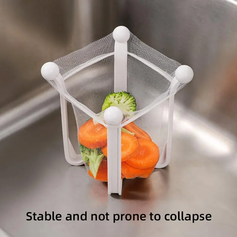 1pc Durable Plastic Kitchen Sink Strainer & Drain Rack - Open Storage Design for Cleaning, Everyday Use, Suspension Feature, Easy Cleanup Kitchen Utensil Sieve