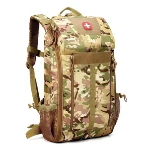 Tactical backpack, outdoor medical backpack, large-capacity camping backpack, first aid bag, multi-functional collection