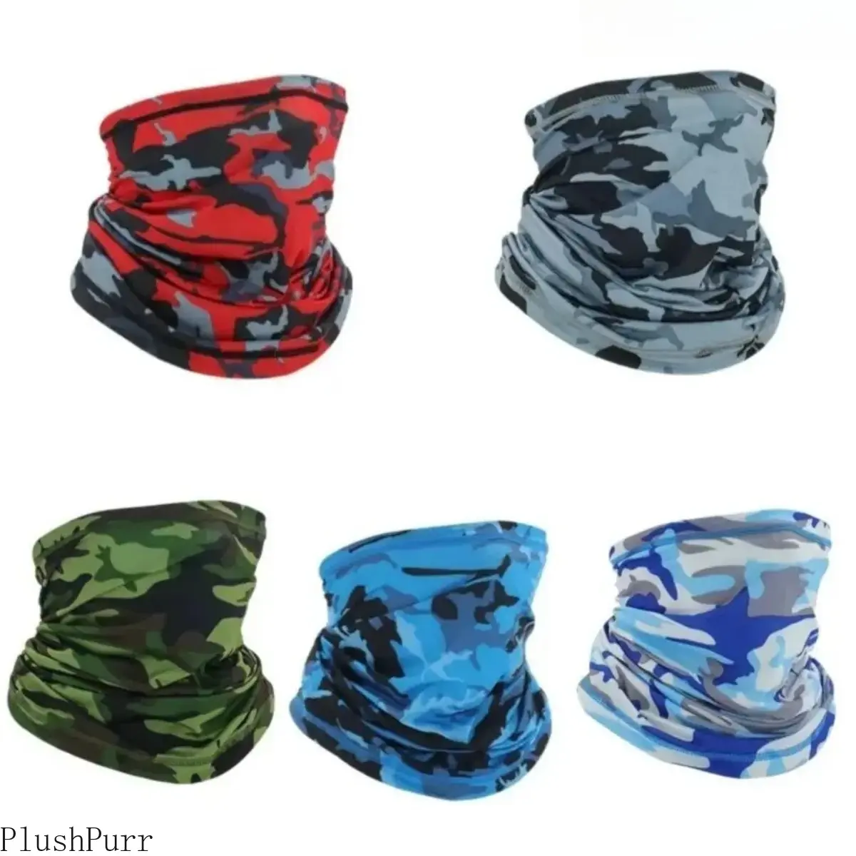 5PCS Unisex Cotton Cooling Neck Gaiter - Breathable, Anti-UV, Heat-Wicking, Sporty Protective Gear for Adult Outdoor Sports, All-Season Multi-Wear Mask, Anti-Uv Protective Gear tiktokshopbacktoschool