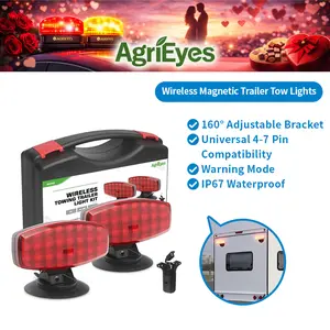 AgriEyes T42  Magnetic Wireless Trailer Lights With Adjustable Bracket Car Accessories Truck
