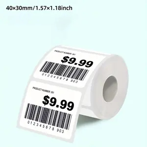 Portable thermal paper, self-adhesive, suitable for use in schools, offices, and homes. Can be used to print clothing labels, spice jar labels, name tags, with a waterproof, oil-resistant, and durable design.
