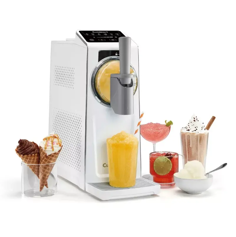 Cuisinart 6-in-1 Soft Serve Ice Cream and Slushy Maker, Frozen Dessert Machine with Multiple Functions for Soft Serve Ice Cream, Slushies, Frozen Yogurt, Sorbet and Homemade Frozen Treats