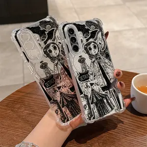 Hot Cartoon Coraline Phone Case for Samsung Galaxy A56 A26 A36 A55 A35 A06 A16 A05 A14 A24 A34 A54 A15 A05s A25 A23 A33 A53 A73, Durable Transparent Soft Protective Shockproof Back Cover