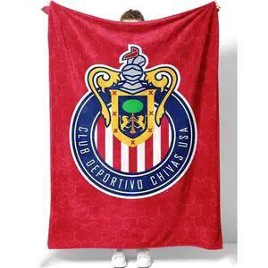 Club Deportivo Chivas USA Blanket V3 Mexican Football fan Blanket, Christmas Gifts, Gift For Friends, Made in US
