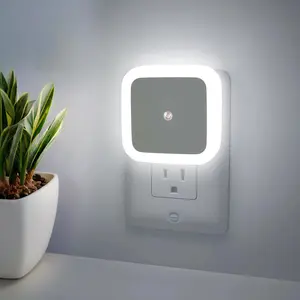 [summervibes]Night Light Plug into Wall 4-Pack Plug in LED Nightlight 0.5W Dusk to Dawn Night Lamp 3000K Warm White for Bedroom, Bathroom, Stairs, Hallway, Kitchen