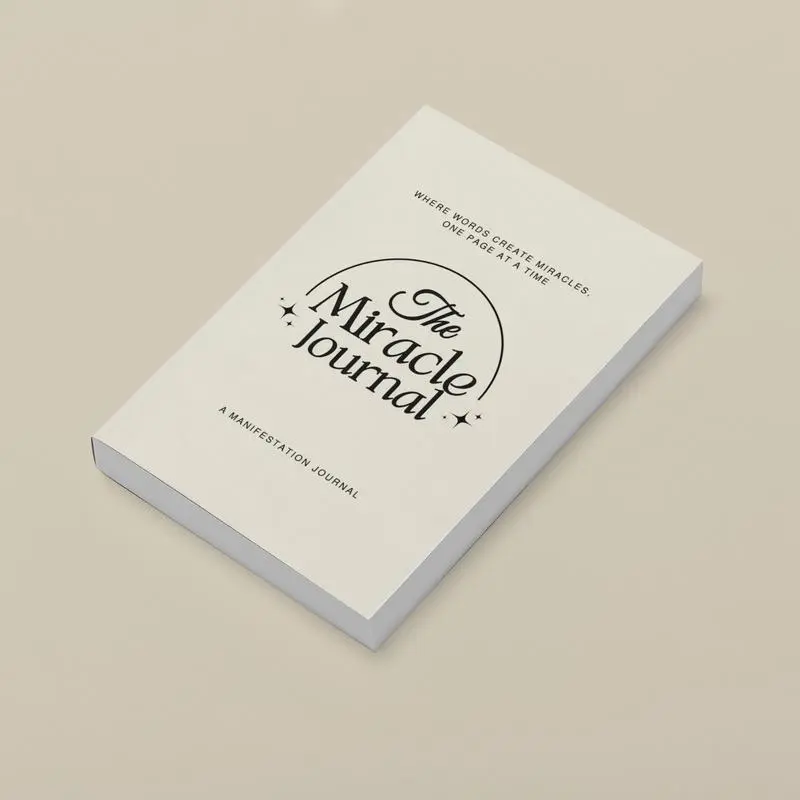 Valentine's Day Office Stationery Gift - The Miracle Journal: Guided Manifestation Reflection, Gratitude Journals for Writing, Travel & Office Notepad Workbook, Reflection Journal