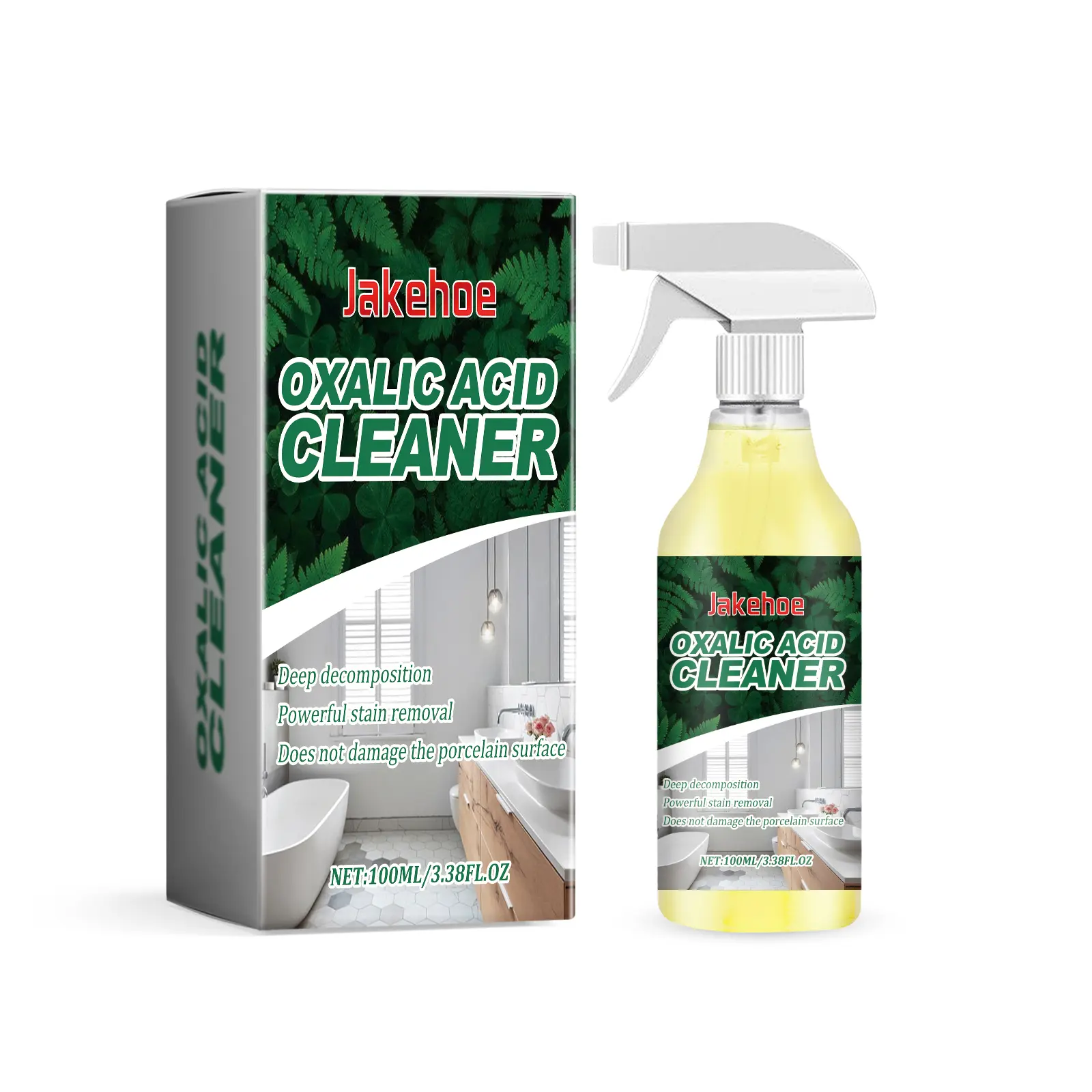 【Buy one get one free】Jakehoe Toilet bowl cleaner(6), Oxalic Acid Bathroom Cleaner Foam – Deep Expanding Action Cleans Hidden Areas · Removes Stains & Odors Fast