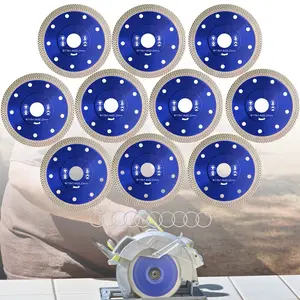Tile Saw Blades Set, 10/1/5/2 Pack 4.53 Inch Diamond Coated Cutting Tools for Ceramic Tiles, Durable, High Cutting Precision & Efficient Performance