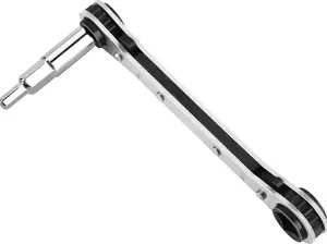 WADEO Ratchet Wrench Ratcheting Service Wrench 3/8” to 1/4” with Hex Bit Adapter for Air Conditioning, Refrigeration Equipment, Equipment Repair