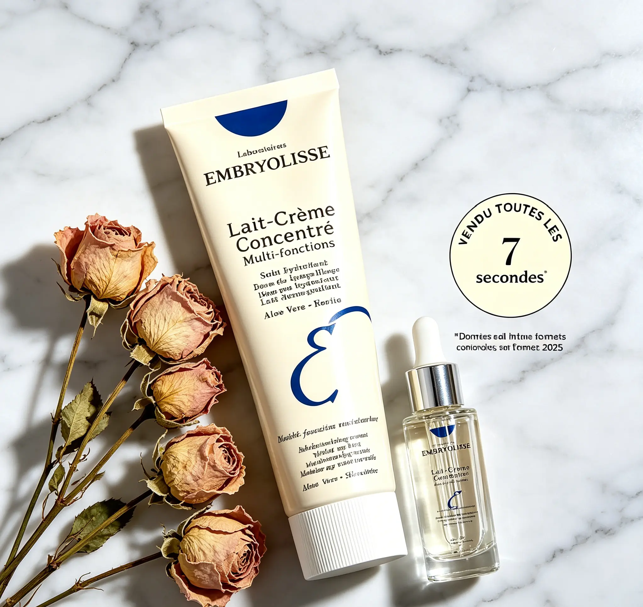 Embryolisse Lait-Crème Concentré Multi-Purpose Cream, 75ml, Soy Protein & Shea Infused, Daily 24-Hour Facial Hydrate & Moisture Care
