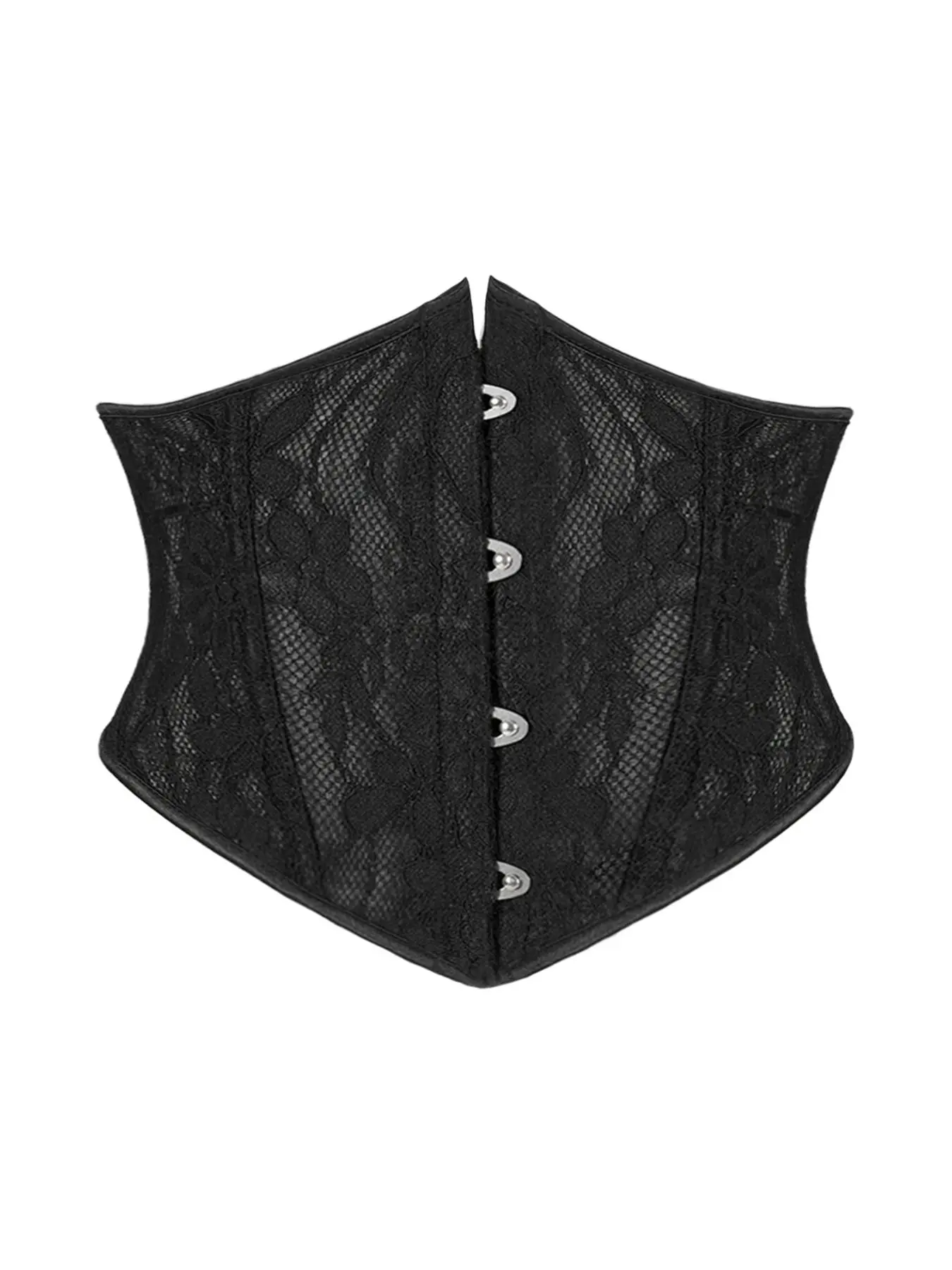 Women's Solid Color Floral Lace Front-Closure Waist Trainer, Comfortable Breathable Lace Up Tummy Control Shaper, Waist Cincher for Women for Women, High Waist Shapewear, Lace Corset, High Waisted Shapewear, Abdomen Shapewear, Shapewear Clothes