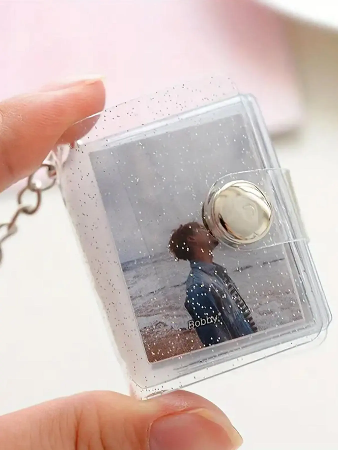 Clear Mini Photo Keychain, Cute Photo Album Pendant, DIY Photo Scrapbook Keychain, Fashion Accessories for Women & Men, Trendy Cute Keychain, Keychain for Purse, Aesthetic Keychain, Cute Keychain Accessory