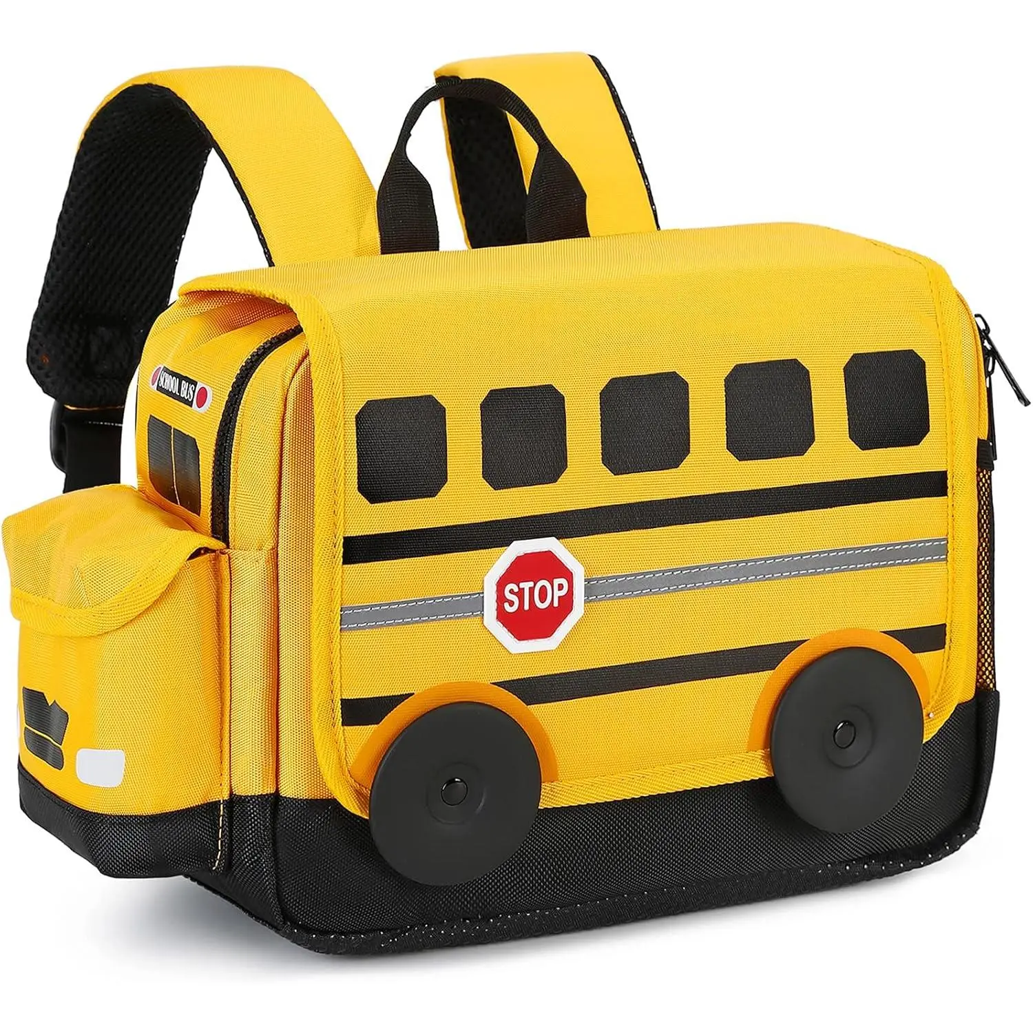 X-CBP02  Kids Backpack for Boys Girls Preschool Bookbags 3D Cartoon Daycare Toddler Bags Medium Yellow
