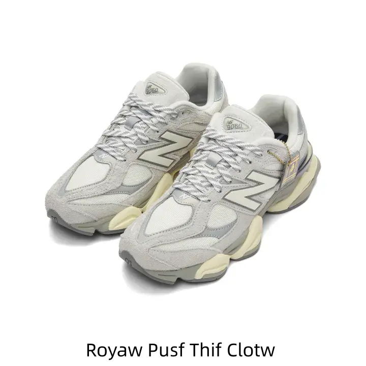 Off-white Light Grey Suede Mesh Chunky Dad Collectible Sneakers Cream Contrast Side Logo Vintage Yellowed Sculpted Midsole Neutral Pale Retro Street Hobby Display Lifestyle Footwear