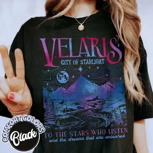 Velaris City Of Starlight Acotar Comfort Colors Shirt,The Night Court Shirt,Bookish Gift,Court Of Thorns And Roses, City Of Starlight Shirt