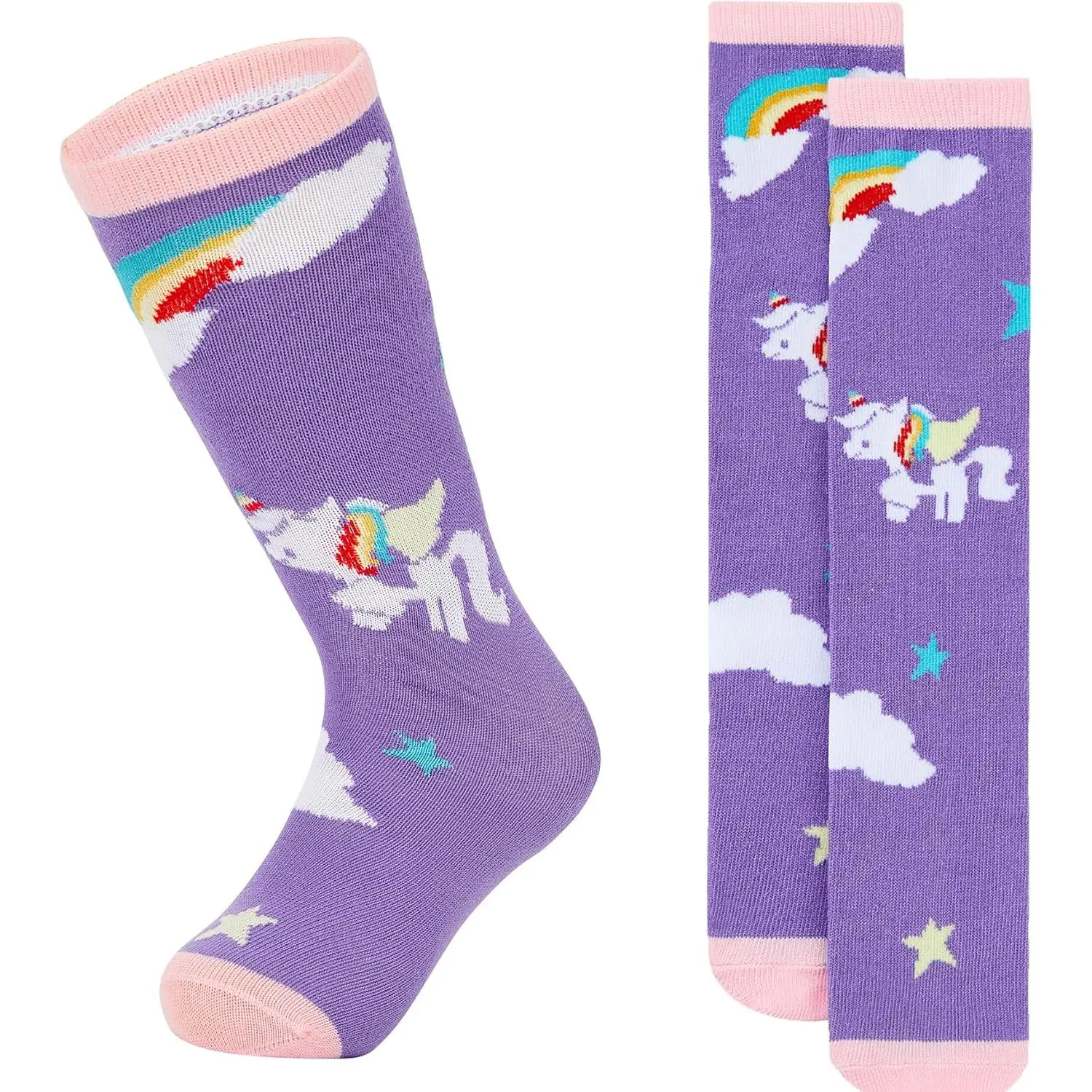 F-SOK40  Toddler Soccer Socks Breathable Kids Football Baseball Socks Cotton Toddler Knee High Socks Pattern Printed Socks