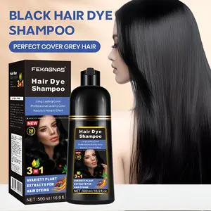 500ML Fruit Scented Hair Dye Shampoo Trio, Plant Extracts, Quick Coloring & Conditioning for, Long-Lasting Color, Single Pack Gel Formula, Cover Gray Hairs, Herbal Hair Dye, Covering Grey Hair, Grey Hair Coverage, Covers Grey Hair, Hair Dyeing
