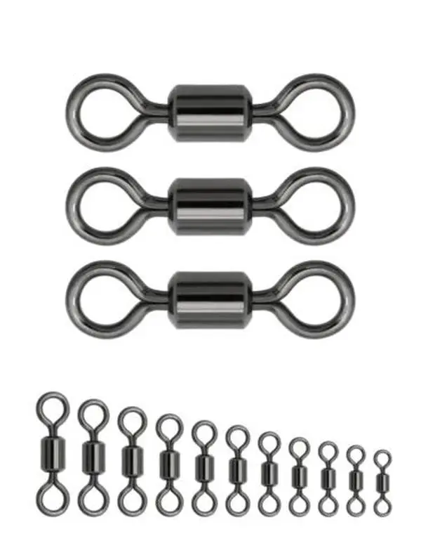 BLUEWING Barrel Swivel Fishing Swivels for Saltwater Swivel Fishing Tackles, Rolling Fishing Swivels High Strength Fishing Line Lure Connector 40-209lbs