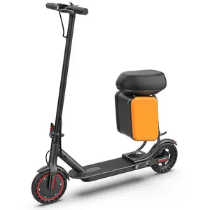 Premium Adult Electric Scooter|350W Motor 19MPH TopSpeed, Foldable Design with App Control, Adjustable Seat& Carry Bag Adult Electric Scooter|19MPH Top Speed350W Motor, Foldable Commuter Scooter with Seat, Bag& App Control