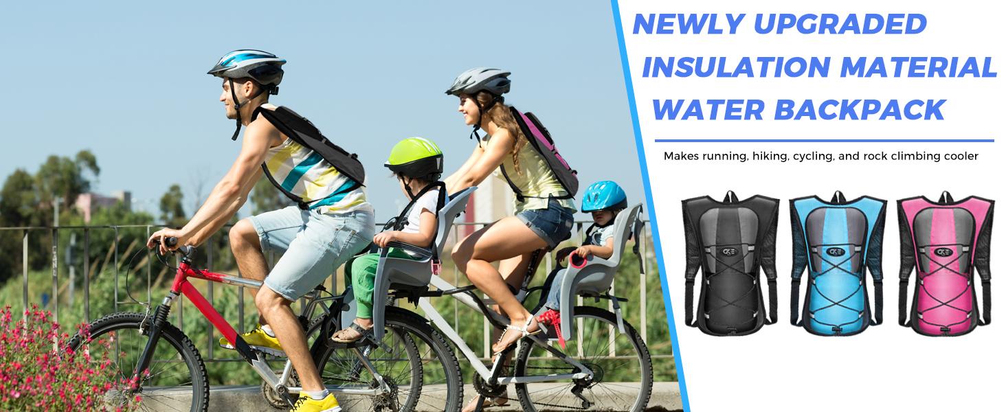 Hydration Backpack Hydration Pack Water Backpack with 2L(70-Ounce) Hydration Bladder for Men Women Kids for Running Hiking Biking Climbing