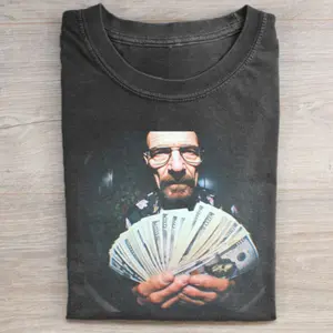 Retro shirt, Funny shirt, Crossover T-Shirt, Hilarious Mr. White from Breaking Bad, Fans of TV Shows and Quirky, Tops, Meme shirt