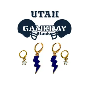 Utah State Classic Gameday Earring Stack For Aggies Game Day
