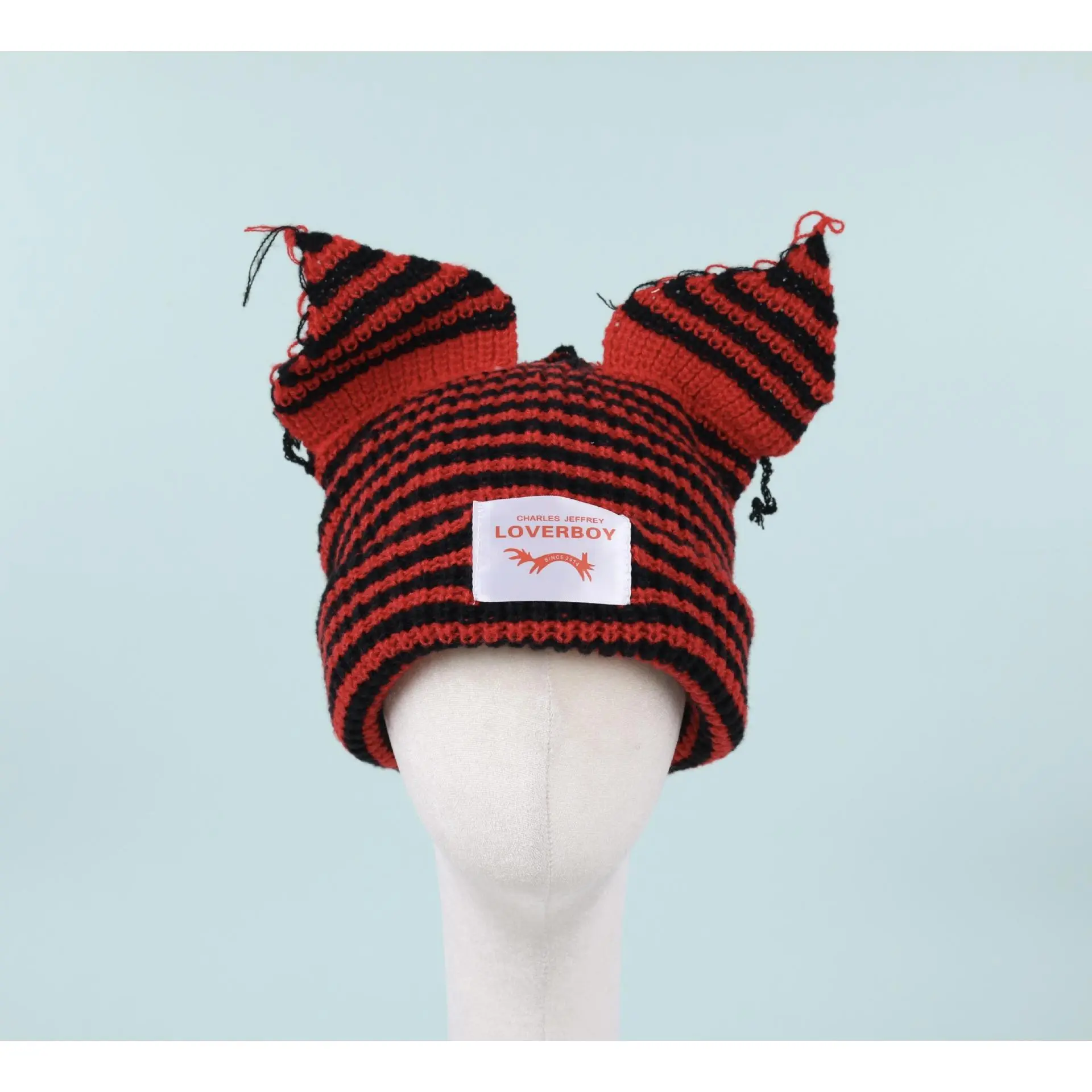 Fine stripes [black + red]