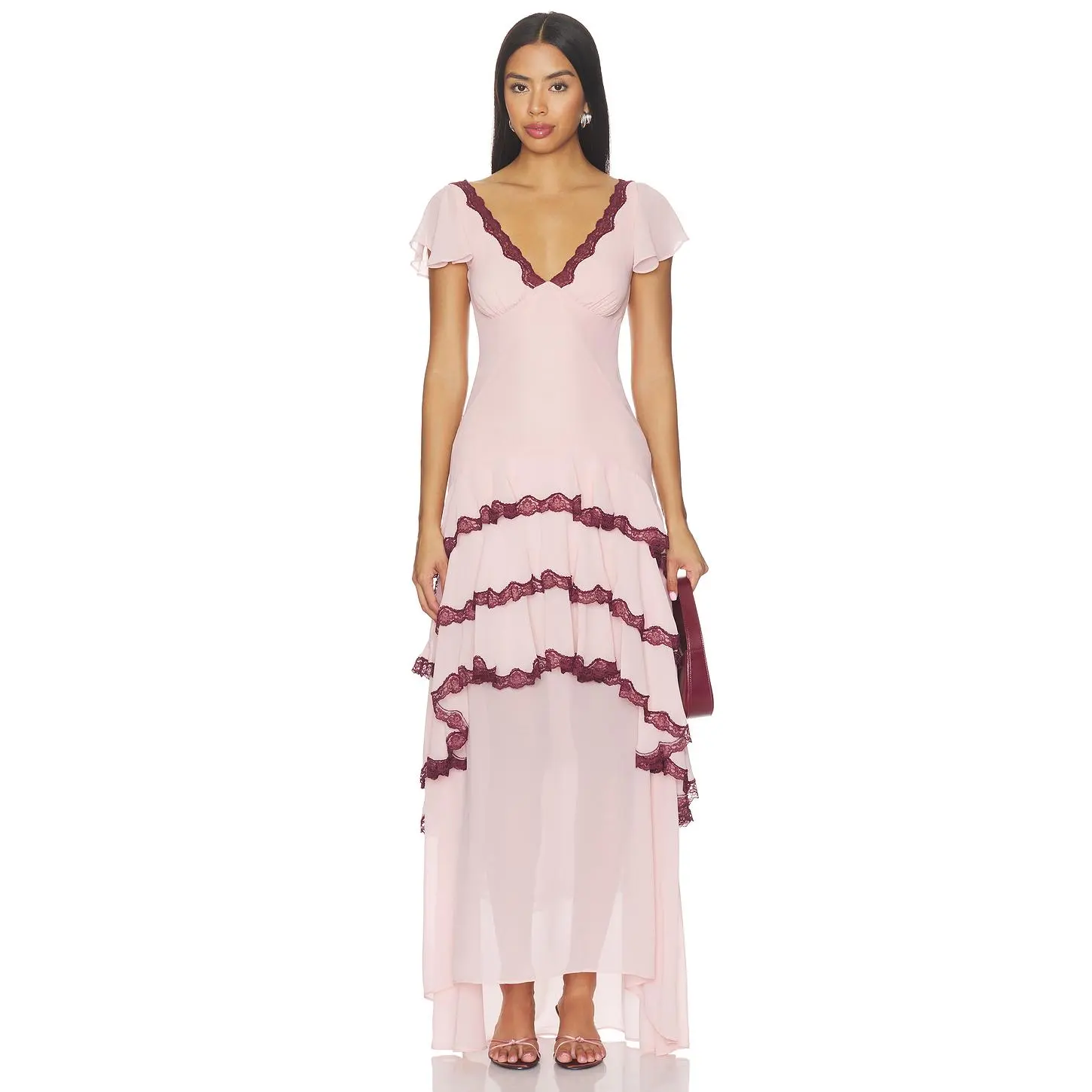 LPA Janelle Maxi Dress in Blush Pink LPA Janelle Maxi Dress in Blush Pink