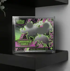 ETB Booster Box Acrylic Case, 1 Count Dustproof and Waterproof Display Box Card Protector, 5mm Thick UV-Resistant Display Box Magnetic Closure Made Easy Top Loading Ultra Boxes for Display Compatible with PKMN Booster Boxes, Card Storage Box for Home