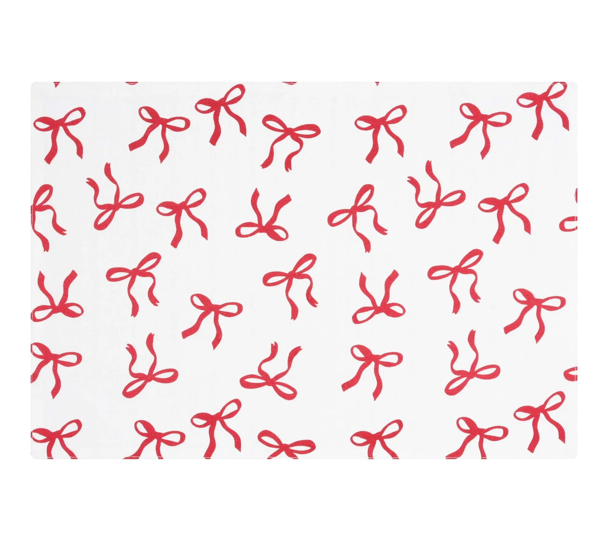 Bows and Ribbons Christmas Set of 6 Placemats by Valerie