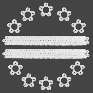 Balloon Clips 50 count, Balloon Arch Bracket Buckle,Balloon Flower Connectors Clip Holders for Decor Balloon Arch Column Stand Garland Birthday Wedding  Shower Party Decorations