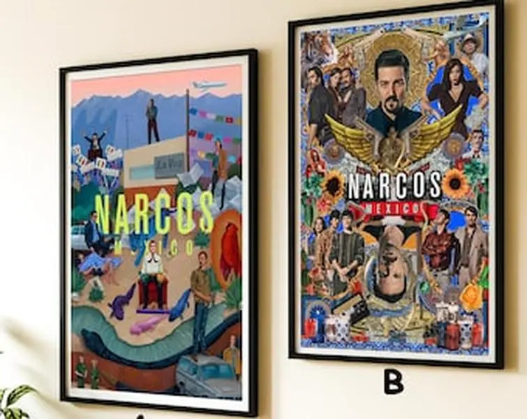 Narcos Mexico Season 1 (2018) TV Poster| Canvas Poster| Unframed Movie Poster| Art Poster Gifts for her/his| Artistic Gifts |Set of 2posters