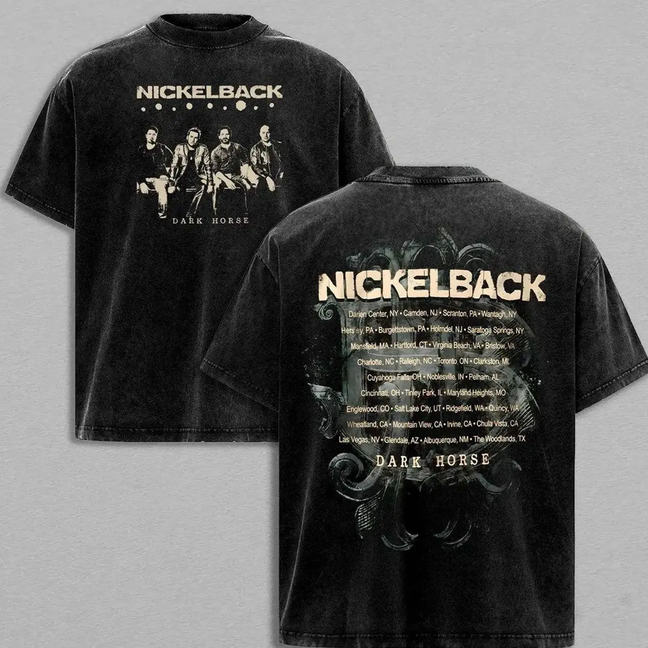 Nickelback Tee Washed – Nickelback Washed Band T-Shirt, Vintage Washed Graphic Tee, Unisex Oversized Streetwear Shirt, Post-Grunge Rock Aesthetic Tee, Retro 2000s Band Art Washed T-Shirt, Casual Oversize Rock Shirt, Gift for Nickelback Fans AEL 8Z5