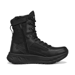 Belleville Men's Maxx8z Maximalist Tactical Boot In Black Round Toe Laces Closure FATT MAXX Midsole EVA Footbed VIBRAM Sole Waterproof Zipper - Women