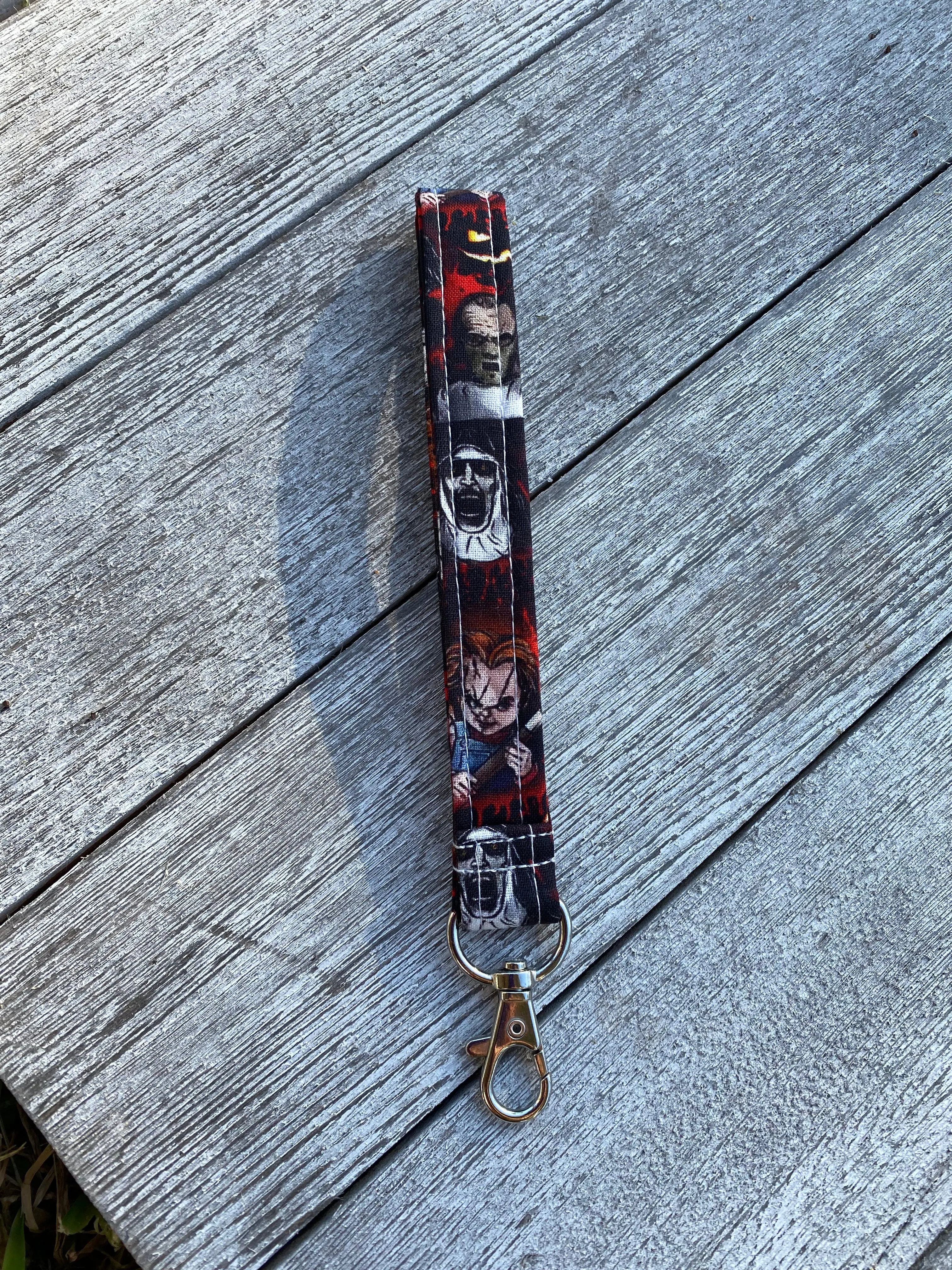 Horror Movie Key fob wristlet keychain