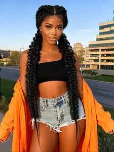 HD Full Lace Braid Wig, Long Fashion Handmade Braids, 2 Strands, 200% Density Lace Edge, Daily Wear Preferred, Hd Lace Wigs